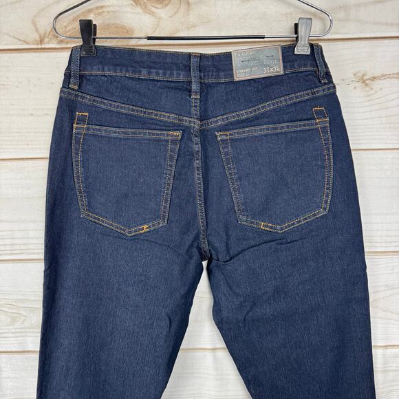 Jachs New York Dark Wash Mid Rise Straight Leg Jeans Size 31x34 - Picture 4 of 8